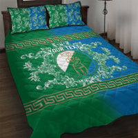 Personalized Italy Abruzzo Quilt Bed Set Baroque Motif