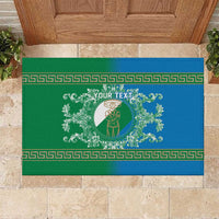 Personalized Italy Abruzzo Rubber Doormat Baroque Motif