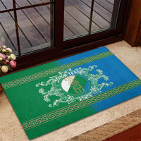 Personalized Italy Abruzzo Rubber Doormat Baroque Motif