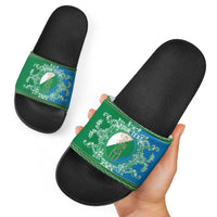 Personalized Italy Abruzzo Slide Sandals Baroque Motif
