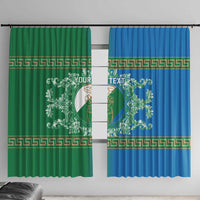 Personalized Italy Abruzzo Window Curtain Baroque Motif