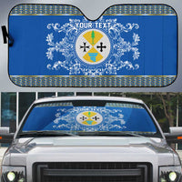 Personalized Italy Calabria Auto Sun Shade Baroque Motif