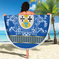 Personalized Italy Calabria Beach Blanket Baroque Motif