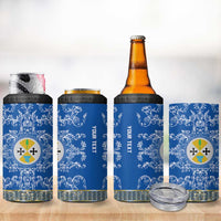 Personalized Italy Calabria 4 in 1 Can Cooler Tumbler Baroque Motif