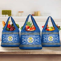 Personalized Italy Calabria Grocery Bag Baroque Motif