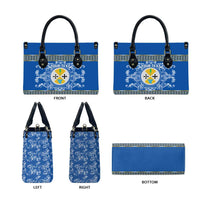 Personalized Italy Calabria Leather Bag Baroque Motif