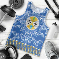 Personalized Italy Calabria Men Tank Top Baroque Motif