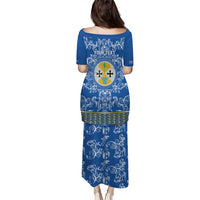 Personalized Italy Calabria Puletasi Baroque Motif