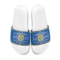 Personalized Italy Calabria Slide Sandals Baroque Motif