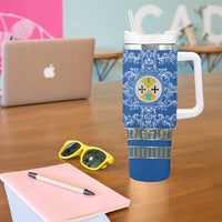 Personalized Italy Calabria Tumbler With Handle Baroque Motif