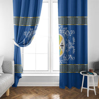 Personalized Italy Calabria Window Curtain Baroque Motif