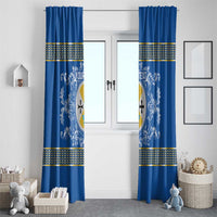 Personalized Italy Calabria Window Curtain Baroque Motif