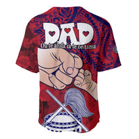 Fathers Day Polynesian Islands American Samoa Baseball Jersey Dad Ou Te Alofa Ia Te Oe Tama - Polynesian Flowers Tribal LT9 - Wonder Print Shop