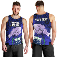 personalised-dads-day-samoa-men-tank-top-dad-ou-te-alofa-ia-te-oe-tama-blue-polynesian-flowers-tribal