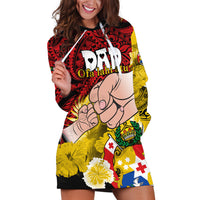 Dads Day Tonga Hoodie Dress Dad Ofa lahi atu - Polynesian Flowers Tribal - Wonder Print Shop