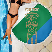 Personalized Italy Abruzzo Beach Blanket Inspiration Flags Style