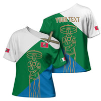 Personalized Italy Abruzzo Cross Shoulder Shirt Inspiration Flags Style - Wonder Print Shop