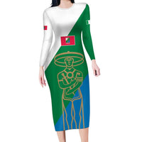 Personalized Italy Abruzzo Family Matching Long Sleeve Bodycon Dress and Hawaiian Shirt Inspiration Flags Style