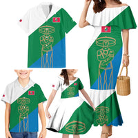 Personalized Italy Abruzzo Family Matching Mermaid Dress and Hawaiian Shirt Inspiration Flags Style