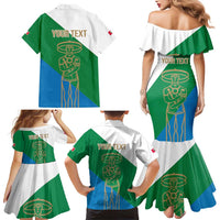 Personalized Italy Abruzzo Family Matching Mermaid Dress and Hawaiian Shirt Inspiration Flags Style