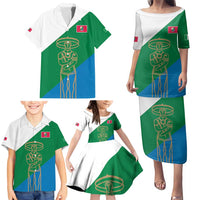 Personalized Italy Abruzzo Family Matching Puletasi and Hawaiian Shirt Inspiration Flags Style