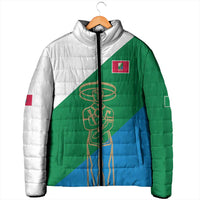 Personalized Italy Abruzzo Padded Jacket Inspiration Flags Style - Wonder Print Shop