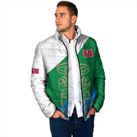 Personalized Italy Abruzzo Padded Jacket Inspiration Flags Style - Wonder Print Shop