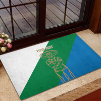 Personalized Italy Abruzzo Rubber Doormat Inspiration Flags Style