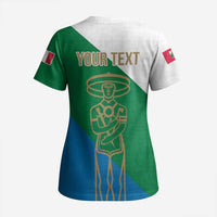 Personalized Italy Abruzzo Scrub Top Inspiration Flags Style - Wonder Print Shop