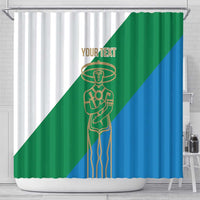 Personalized Italy Abruzzo Shower Curtain Inspiration Flags Style