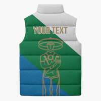 Personalized Italy Abruzzo Sleeveless Puffer Jacket Inspiration Flags Style - Wonder Print Shop