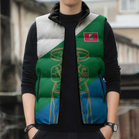 Personalized Italy Abruzzo Sleeveless Puffer Jacket Inspiration Flags Style - Wonder Print Shop