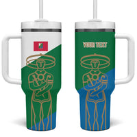 Personalized Italy Abruzzo Tumbler With Handle Inspiration Flags Style