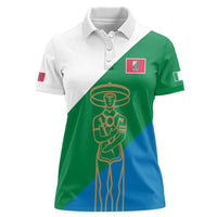 Personalized Italy Abruzzo Women Polo Shirt Inspiration Flags Style
