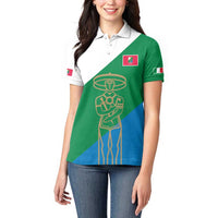 Personalized Italy Abruzzo Women Polo Shirt Inspiration Flags Style