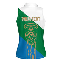 Personalized Italy Abruzzo Women Sleeveless Polo Shirt Inspiration Flags Style