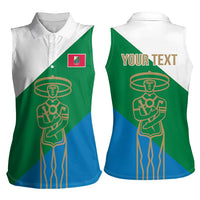 Personalized Italy Abruzzo Women Sleeveless Polo Shirt Inspiration Flags Style
