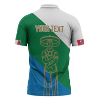 Personalized Italy Abruzzo Zipper Polo Shirt Inspiration Flags Style - Wonder Print Shop