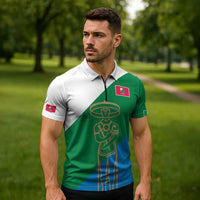 Personalized Italy Abruzzo Zipper Polo Shirt Inspiration Flags Style - Wonder Print Shop