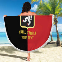 Personalized Italy Aosta Valley Beach Blanket Inspiration Flags Style