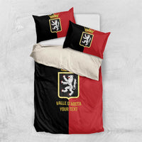 Personalized Italy Aosta Valley Bedding Set Inspiration Flags Style