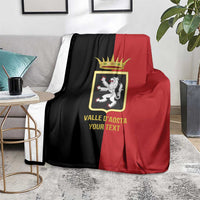 Personalized Italy Aosta Valley Blanket Inspiration Flags Style