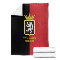 Personalized Italy Aosta Valley Blanket Inspiration Flags Style