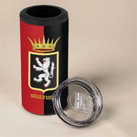Personalized Italy Aosta Valley 4 in 1 Can Cooler Tumbler Inspiration Flags Style