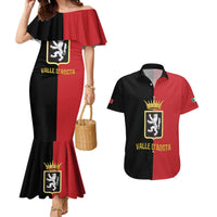 Personalized Italy Aosta Valley Couples Matching Mermaid Dress and Hawaiian Shirt Inspiration Flags Style