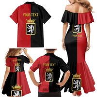 Personalized Italy Aosta Valley Family Matching Mermaid Dress and Hawaiian Shirt Inspiration Flags Style