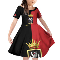 Personalized Italy Aosta Valley Family Matching Off Shoulder Short Dress and Hawaiian Shirt Inspiration Flags Style