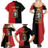 Personalized Italy Aosta Valley Family Matching Summer Maxi Dress and Hawaiian Shirt Inspiration Flags Style