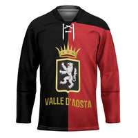 Personalized Italy Aosta Valley Hockey Jersey Inspiration Flags Style - Wonder Print Shop