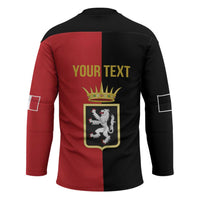 Personalized Italy Aosta Valley Hockey Jersey Inspiration Flags Style - Wonder Print Shop